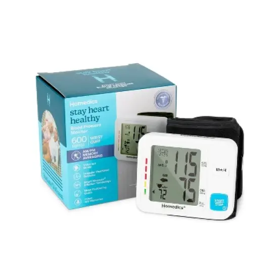 HoMedics 600 Series Wrist Blood Pressure Monitor with Bluetooth image {2}
