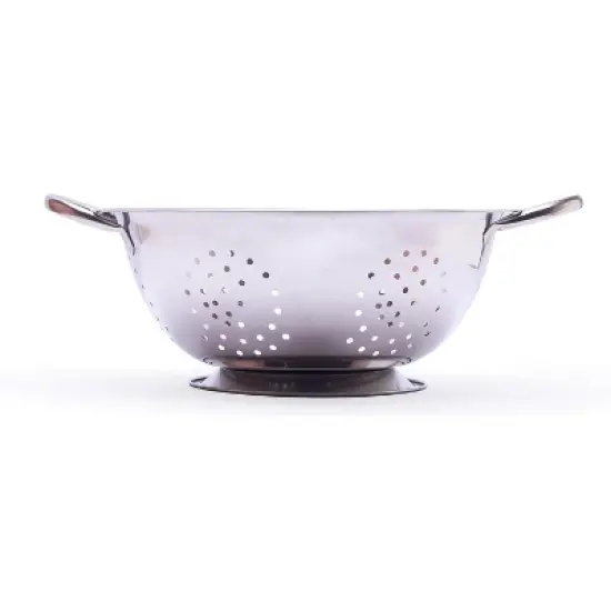 Amco 3-Piece Stainless Steel Colander Set - Multiple Sizes - 1.5, 3, 5 Quart - Durable, Professional Grade Design with Handles for Easy Transfer image {3}