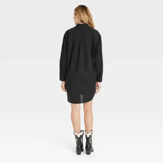 Women's Long Sleeve Mini Shirtdress - Universal Thread&trade; image {1}