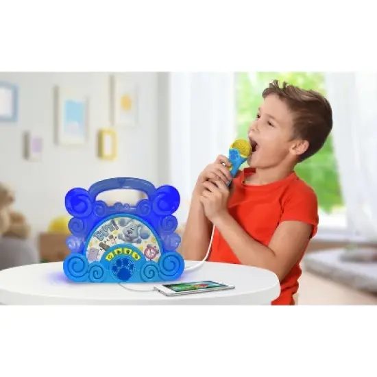 eKids Blue's Clues Karaoke Boombox for Kids - Blue (BC-115.EMv0OL) image {3}