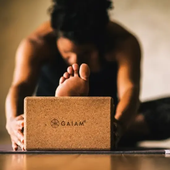 Gaiam Cork Yoga Brick image {4}