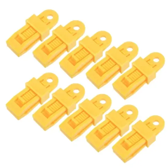 Unique Bargains Plastic Waterproof Weather-Resistant Lightweight Tarp Clips 24 Pcs image {8}