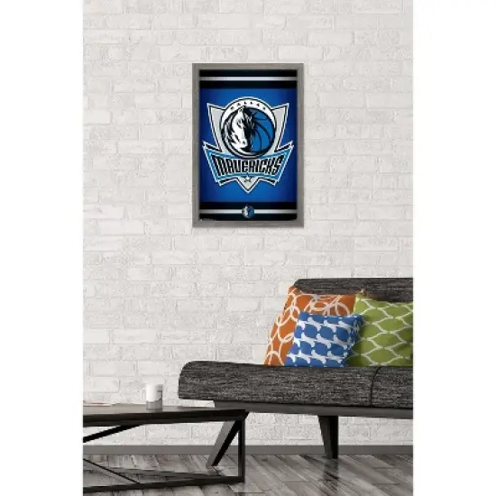 Trends International NBA Dallas Mavericks - Logo 14 Framed Wall Poster Prints image {1}