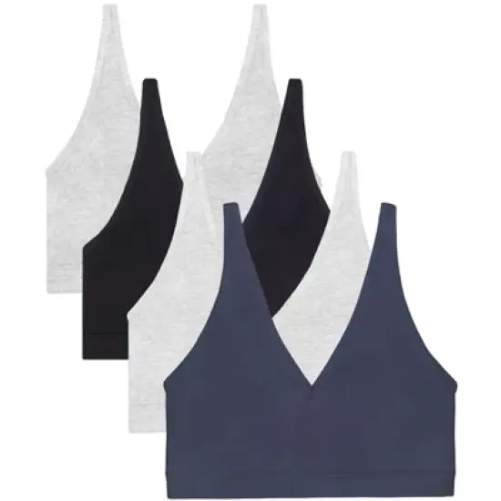 Smart & Sexy Women's Comfort Cotton Plunge Bralette image {15}