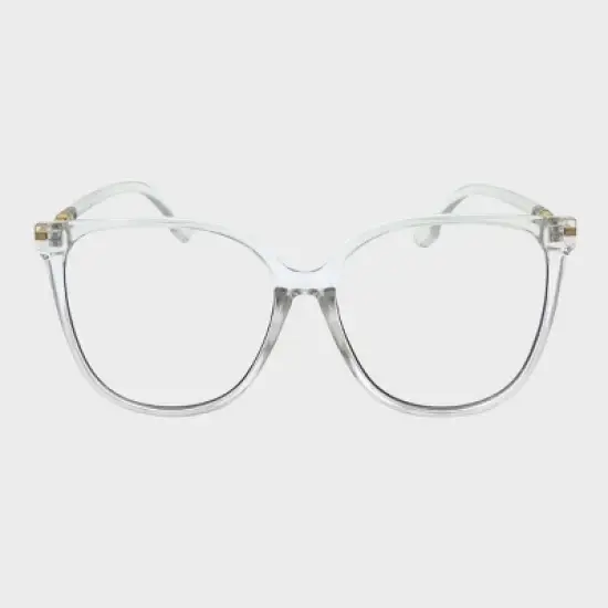 Plastic Metal Combination Square Blue Light Filtering Glasses - Wild Fable&trade; Clear: UV Protection, Recycled Frame image {2}