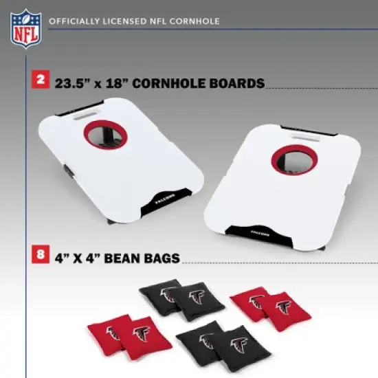 NFL Atlanta Falcons All-Weather Travel Cornhole Set image {1}