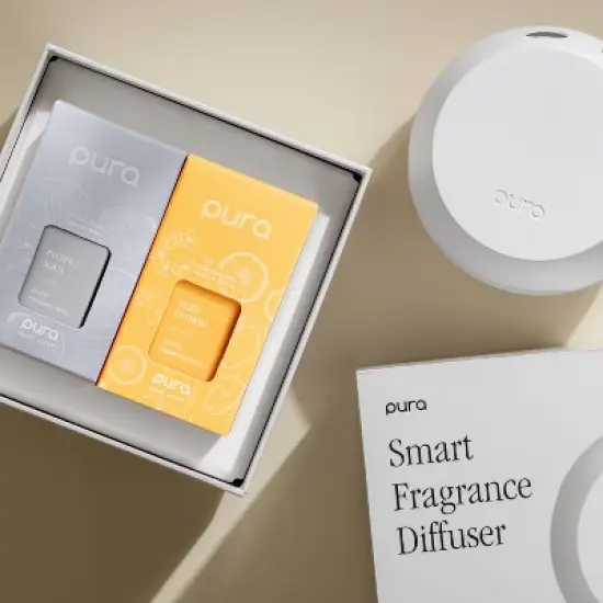 Pura Pacific Aqua and Yuzu Citron Starter Kit: Essential Oil Blend, 0.66 Net Wt, Musk & Bergamot Notes, Child & Animal Safety Warning image {3}