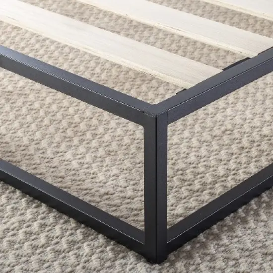 10" Modernista Metal Platform Bed Frame Black - Mellow image {5}