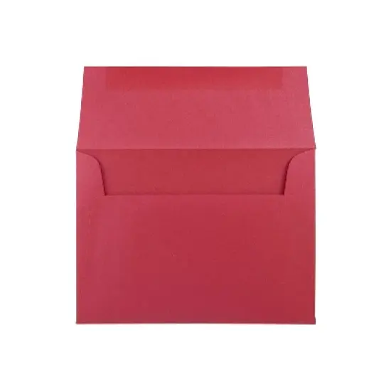 JAM Paper A6 Metallic Invitation Envelopes 4.75 x 6.5 Stardream Jupiter Red 25/Pack (V018263) image {1}