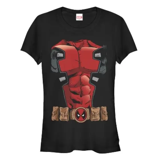 Junior's Marvel Halloween Deadpool Costume T-Shirt image {2}