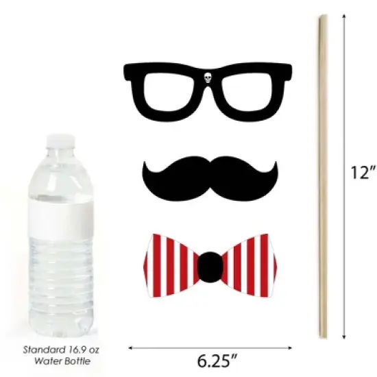 Big Dot of Happiness Beware of Pirates - Pirate Birthday Party Photo Booth Props Kit - 20 Count image {3}