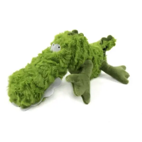 goDog PlayClean Gator Squeaker Plush Pet Toy for Dogs & Puppies image {4}
