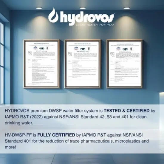 Hydrovos Replacement Filter for HV-DWSP-FF Under Sink Water Filtration System image {1}