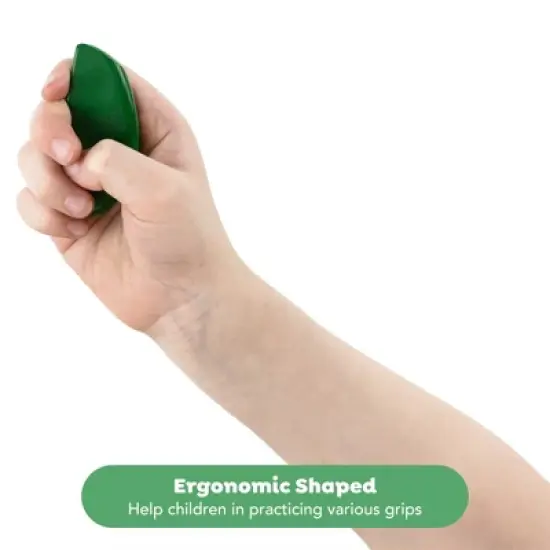 Tiger: Eco Crayons, 6 Rainbow Color, Ergonomic Crayons for Kids, Ages 2+ image {3}