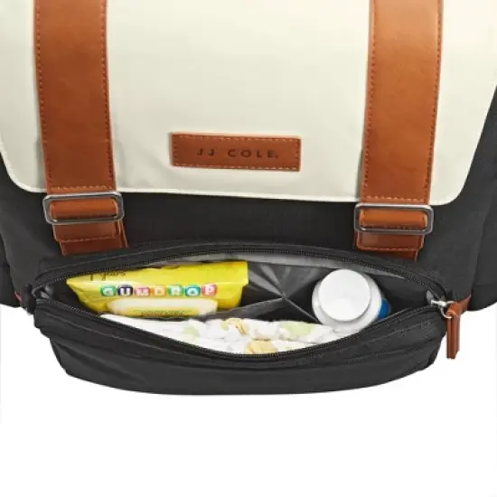 JJ Cole Bloomfield Modular Knapsack Diaper Bag Onyx & Ivory image {10}
