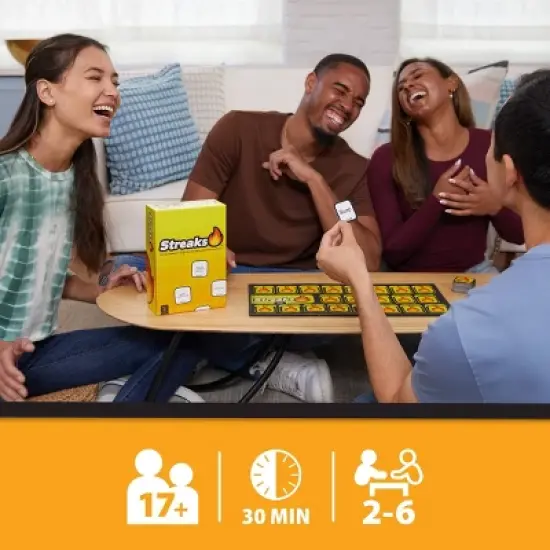 Buffalo Games Streaks Board Game: Problem Solving Party Game, Includes Game Board & Timer, 2+ Players, 15-20 Min Play image {3}