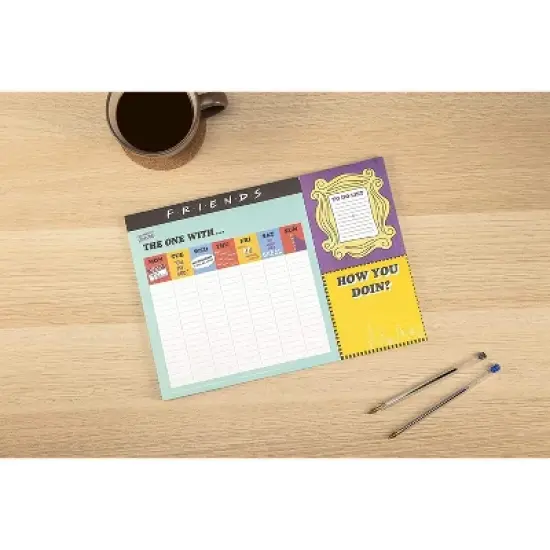 Friends TV Sitcom Themed Desk Planner | Weekly Calendar | 52 Pages image {1}