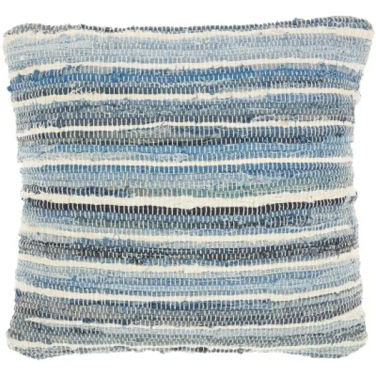 Life Styles Woven Throw Pillow Denim - Mina Victory image {7}
