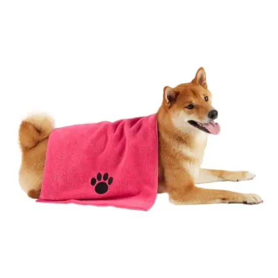 Dii Raspberry Sorbet - Embroidered Paw Small Pet Towel Set/3 image {9}