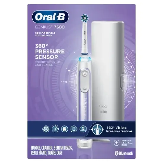Oral-B Pro 7500 Power Rechargeable Electric Toothbrush Powered By Braun image {7}