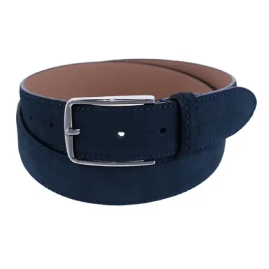 CTM Men's Brushed Suede Italian Leather Belt image {4}