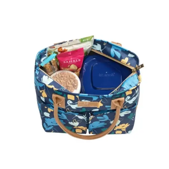 Fit & Fresh Summerton Lunch Tote with Salad Container - Blue image {1}