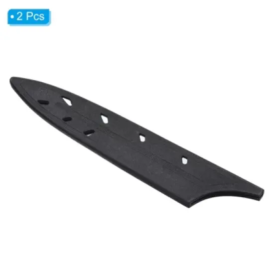 Unique Bargains Edge Guard Blade Protector Plastic 5" Utility Knife Sleeves Black image {2}