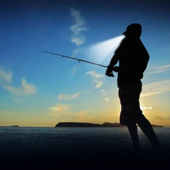 POWERCAP Adult 4 LED Unstructured Cotton Hat - Black image {5}