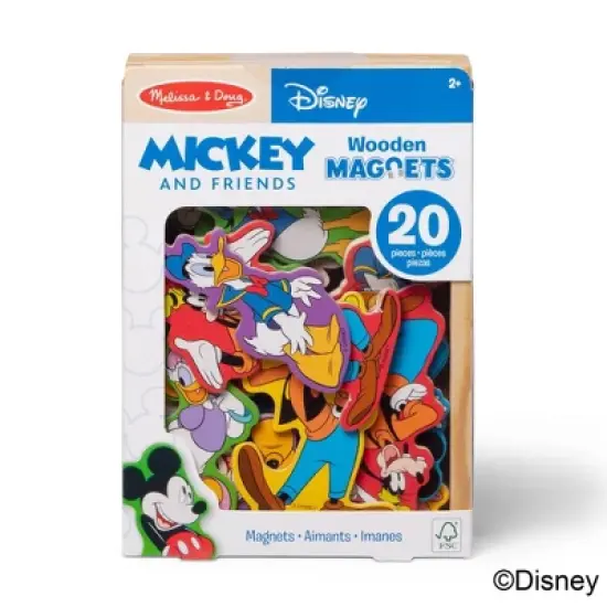Melissa & Doug Disney Mickey & Friends Wooden Magnets: 20-Piece Set, Memory & Motor Skills Development image {2}