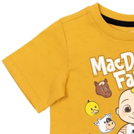 CoComelon JJ MacDonald Farm Short Sleeve Graphic T-Shirt Yellow  image {3}