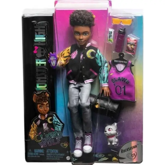 Monster High Clawd Wolf Fashion Doll with Pet and Accessories image {5}