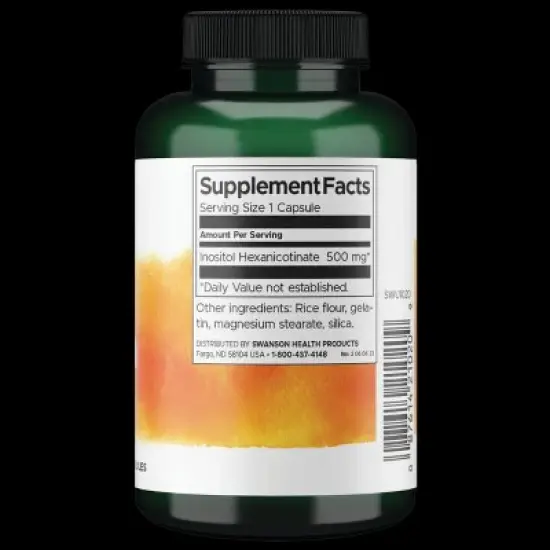 Swanson Vitamin B Flush Free Niacin 500 mg 120 Caps image {1}