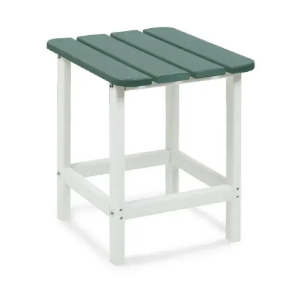 Aoodor Adirondack Square Outdoor Side Table 19-Inch image {8}