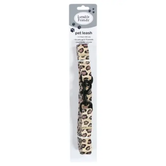 Luvable Friends Unisex Pet Leash, Leopard, One Size image {1}