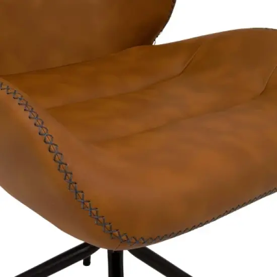 Devonport Swivel Office Chair Black/Copper - Calico Designs image {7}