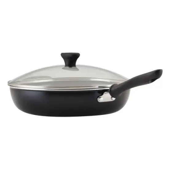 Farberware Reliance Pro 12" Nonstick Ceramic covered Skillet with Helper Handle Black/Gray image {7}