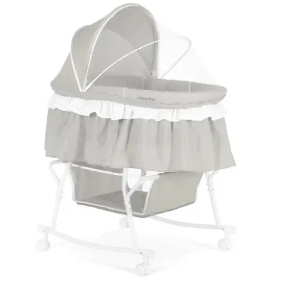 Dream On Me Lacy Portable 2-in-1 Bassinet, Black image {11}