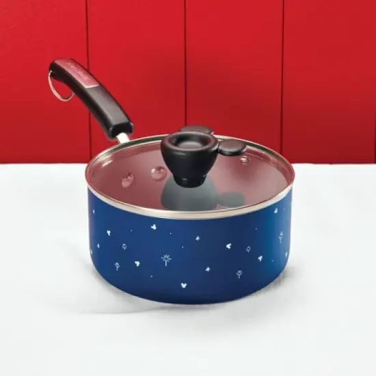 Farberware Disney Bon Voyage 2qt Ceramic Nonstick Saucepot with Lid Blue: Dishwasher-Safe, Electric & Gas Compatible image {1}