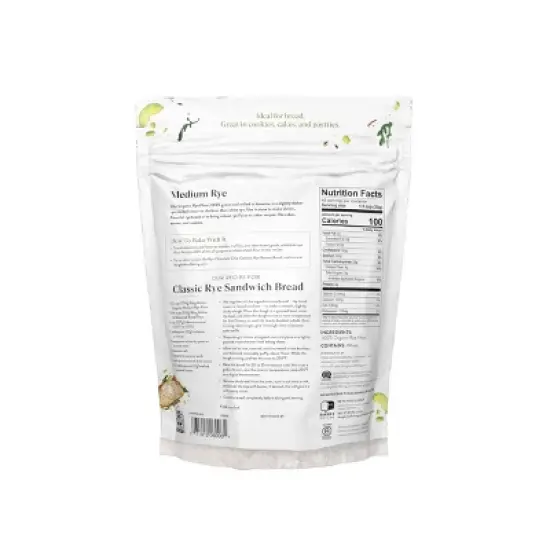 King Arthur Organic Rye Flour - 3lb image {4}