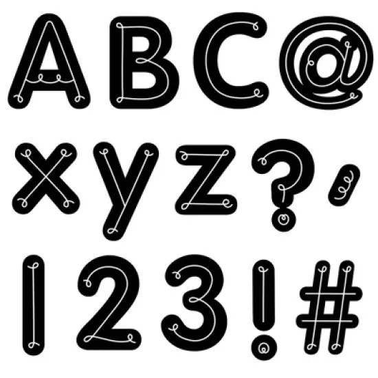 Creative Teaching Press&reg; Core Decor Loop-de-Loop Designer Letters, 206 Pieces image {3}