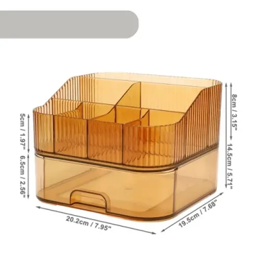 Unique Bargains Seven Grids Makeup Organizer for Lotions Brushes 1 Set image {3}