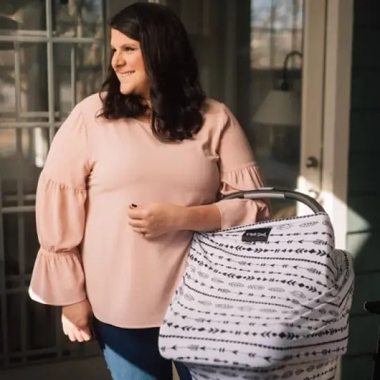 Milk Snob Nursing Cover/Baby Car Seat Canopy - Arrows image {2}
