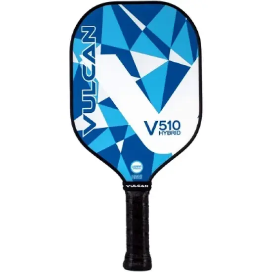 Vulcan V510 Hybrid Pickleball Paddle - Blue Geo image {1}