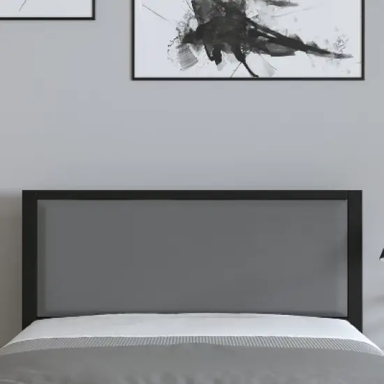 Merrick Lane Headboard Upholstered Headboard With Metal Frame and Adjustable Rail Slots image {4}