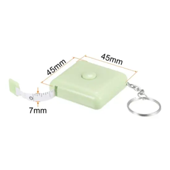 Unique Bargains Soft Retractable Dual Sided Tape Rulers and Measuring Tools 1.5m/60inch 2 Pcs image {1}