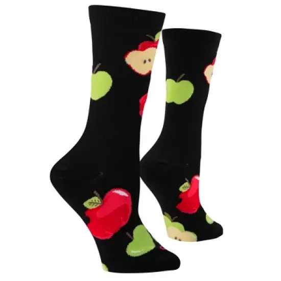 Cool Socks, Cute Fun Fruit Print Novelty Crew Socks for Women image {2}