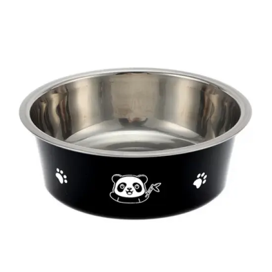 Unique Bargains Non-Skid Panda Pattern Small Dog Bowl 1 Pc image {5}