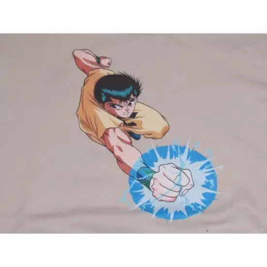 Yu Yu Hakusho Yusuke Urameshi Men's Graphic Hoodie in Sand image {1}