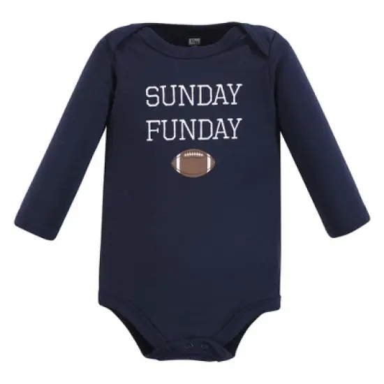 Hudson Baby Unisex Baby Cotton Long-Sleeve Bodysuits, Fall Winter Sports image {2}
