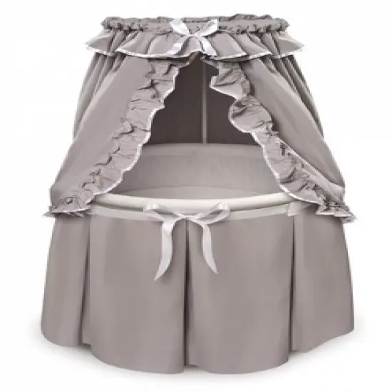 Badger Basket Empress Round Baby Bassinet with Canopy image {8}